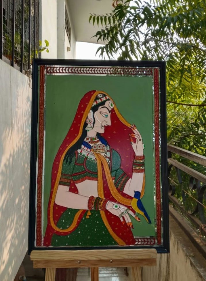 Women with Ghunghat Painting