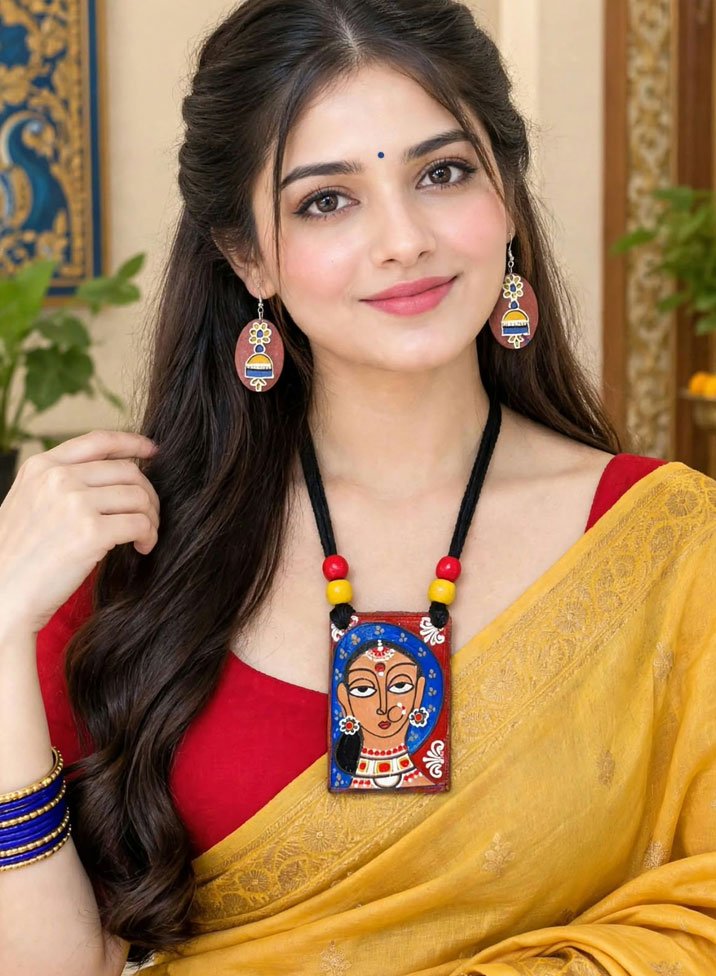 Poojarin Necklace with Earrings